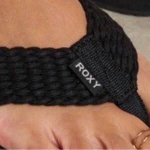 ROXY Black Braided Sandals